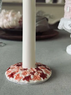 Flag keramik – Dannebrog m. Rosa fod