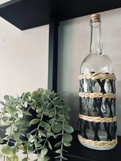 Flaske med lyskæde – Black