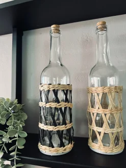 Flaske med lyskæde – Black