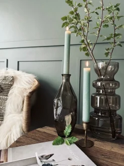 Flaskelys 25 cm - 2 stk Rustik Mint