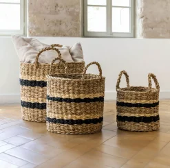 Fletkurve i søgræs med striber - Sæt 3 stk