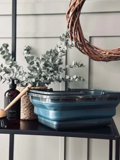 Foldbar Indkøbskurv - Blå