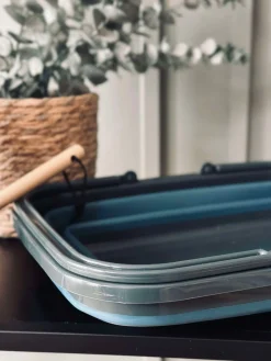 Foldbar Indkøbskurv - Blå