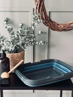 Foldbar Indkøbskurv - Blå