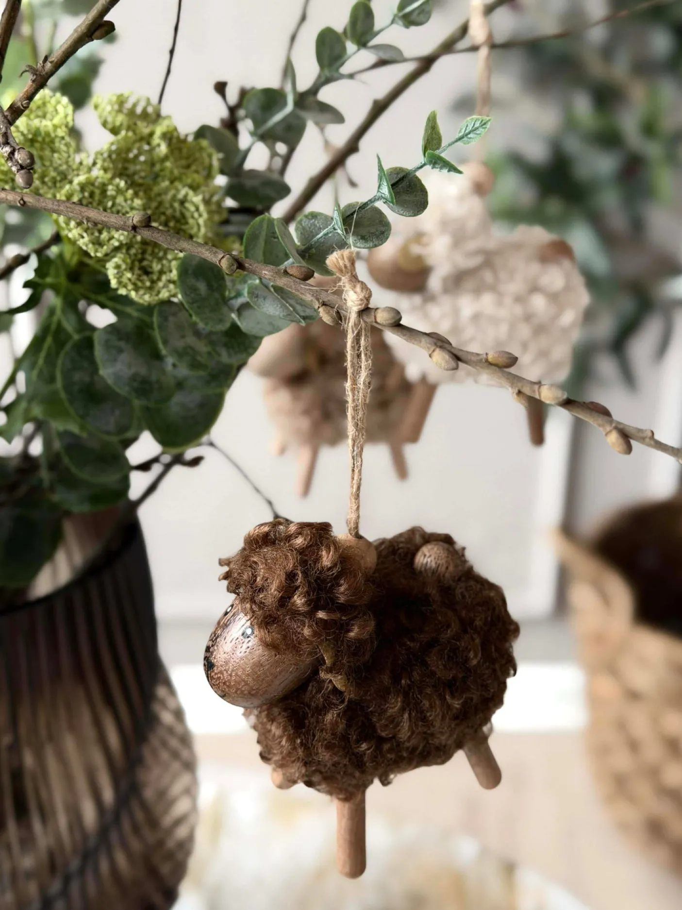 Får Fluffy Amber/Brun 8cm