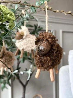 Får Fluffy Amber/Brun 8cm