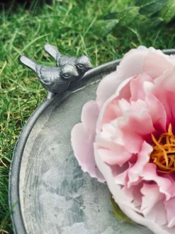 Fuglebad Zink - Flere størrelser