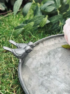 Fuglebad Zink - Flere størrelser