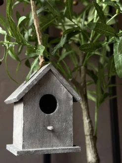Fuglehus i træ - Grå