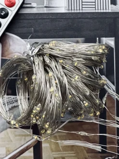 Gardinlys 3 x 3 meter med fjernbetjening