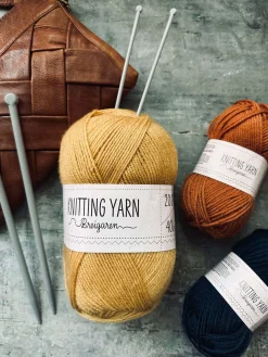 Garn Akryl 200 gram - Gul