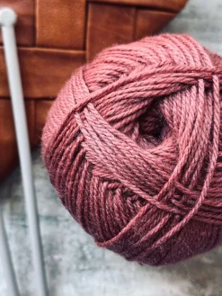 Garn Akryl 200 gram - Oldrose