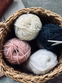 Garn Polyester 50 gram - Hvid