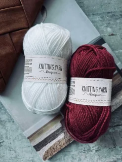 Garn Polyester 50 gram - Rød