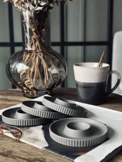 Æggebægre Melamin Taupe - Sæt med 4 stk.