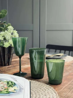 Glas Claire 300ml. Grøn - 2 stk.