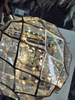 Glas ophæng med lys - Flere størrelser