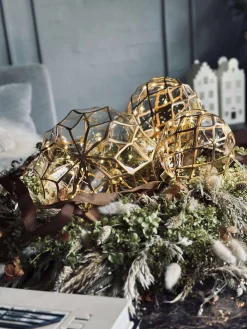 Glas ophæng med lys - Flere størrelser