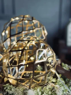 Glas ophæng med lys - Flere størrelser