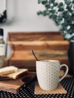 Glasbrikker - kork 6 stk Firkantet