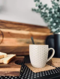 Glasbrikker - kork 6 stk Firkantet