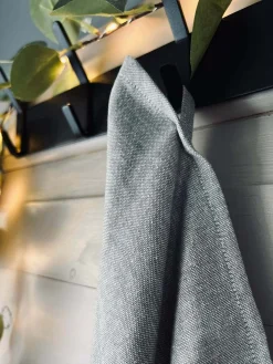 Grå viskestykker - Sæt af 3 stk