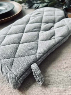 Grillhandske - Grå quilt