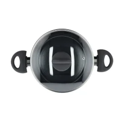 Gryde - Med glaslåg - Aluminium/keramisk belægning