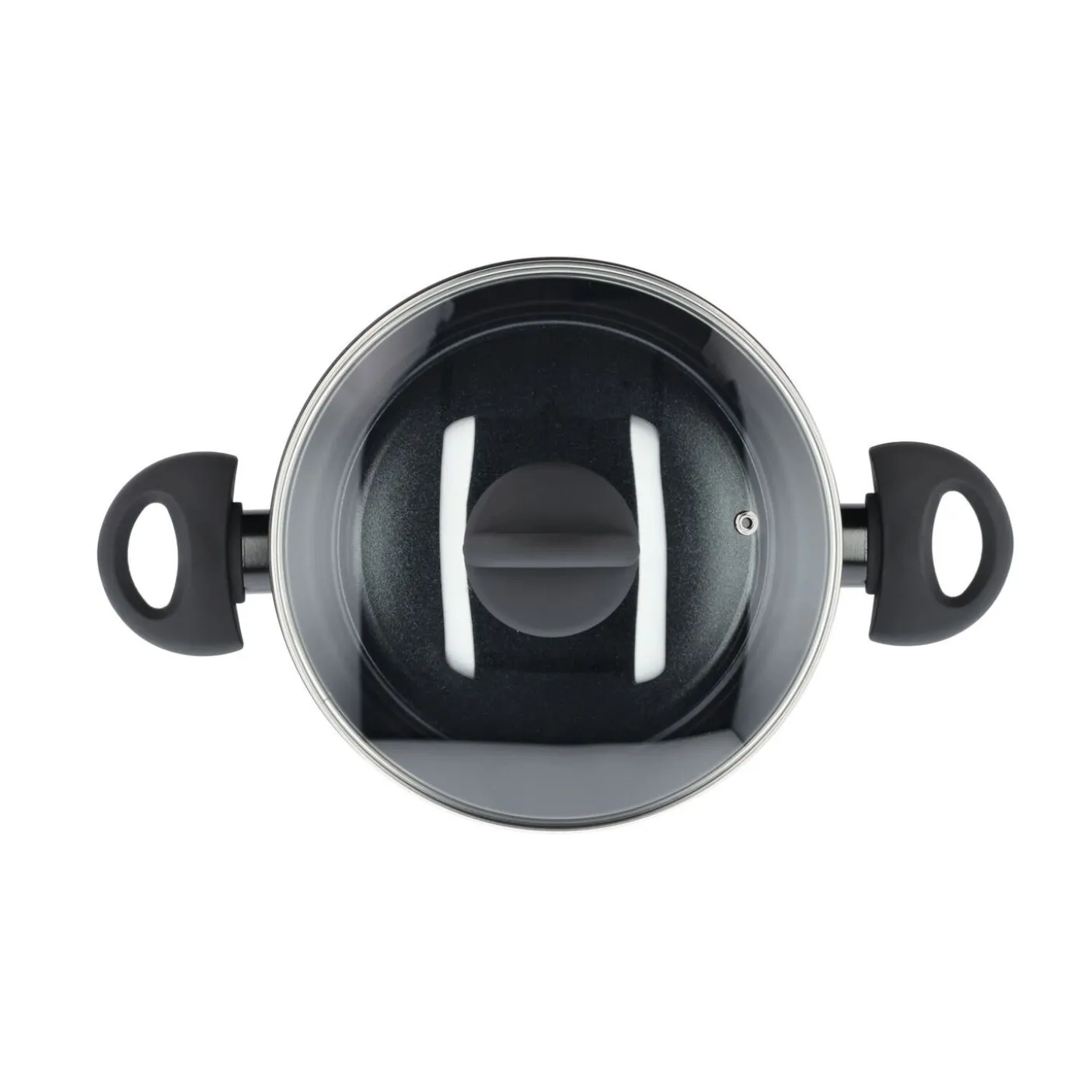 Gryde - Med glaslåg - Aluminium/keramisk belægning