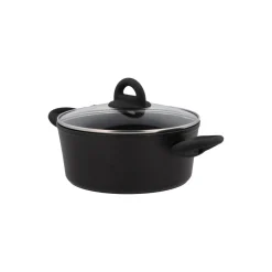 Gryde - Med glaslåg - Aluminium/keramisk belægning