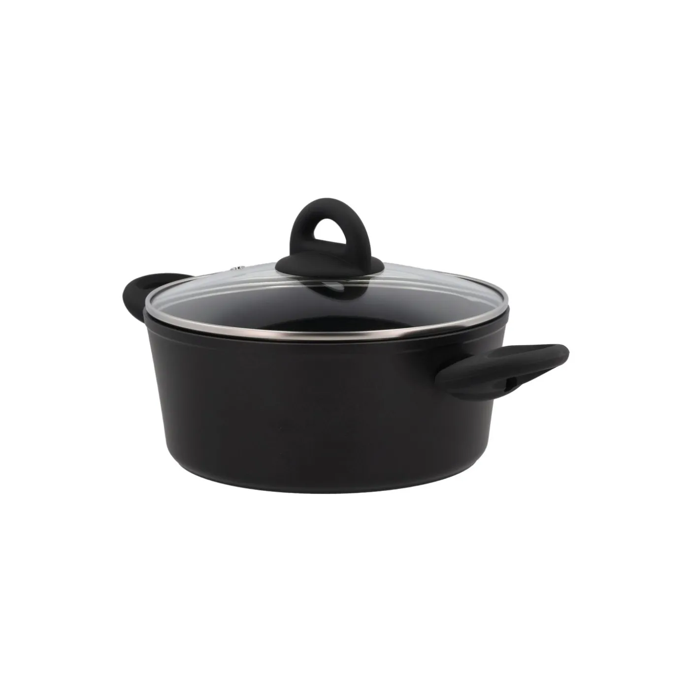 Gryde - Med glaslåg - Aluminium/keramisk belægning