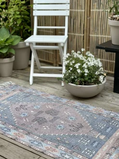 Gulvtæppe Aisha Blå - Flere størrelser