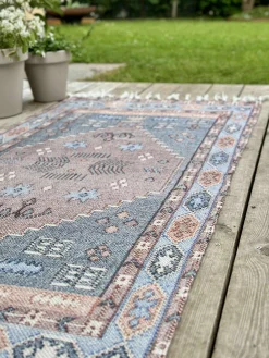 Gulvtæppe Aisha Blå - Flere størrelser