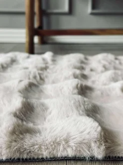 Gulvtæppe Plys - 60x90 Beige