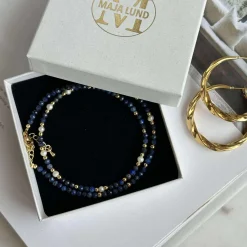 Halskæde Lilja - med ægte ferskvandsperler