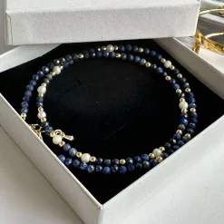 Halskæde Lilja - med ægte ferskvandsperler