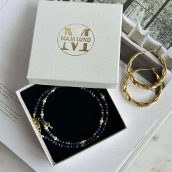 Halskæde Lilja - med ægte ferskvandsperler