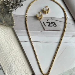 Halskæde Aleandre 18k forgyldt - 59cm