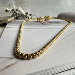 Halskæde Aleandre 18k forgyldt - 59cm