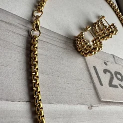 Halskæde Aleandre 18k forgyldt - 59cm