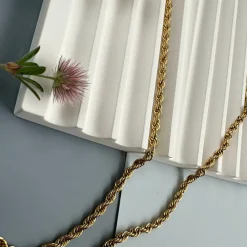 Halskæde Alina 18k forgyldt Vandfast