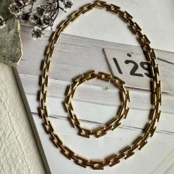 Halskæde Clarissa forgyldt - Vandfast