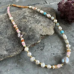 Halskæde Eloise 18K forgyldt