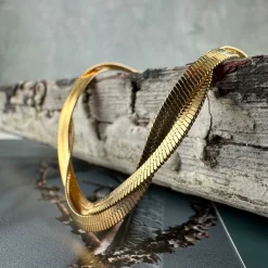 Halskæde Faith 18k forgyldt – Vandfast