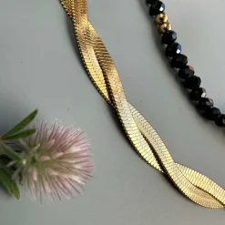 Halskæde Faith 18k forgyldt – Vandfast