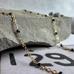 Halskæde Hollie 18k forgyldt - Vandfast