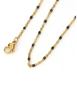 Halskæde Hollie 18k forgyldt - Vandfast