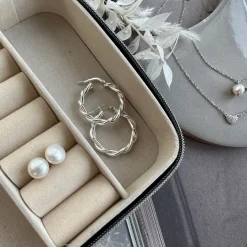 Halskæde Irina Sterling Silver - Hjerte m. Zirkoner