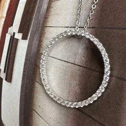 Halskæde Kendal - rhodium belagt