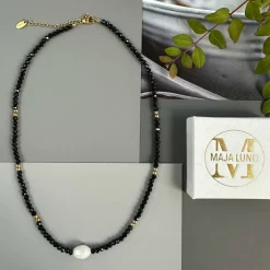 Halskæde Lina m. Ferskvandsperler